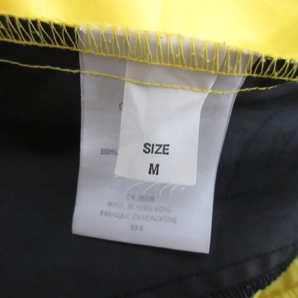 Descente Windbreaker Jacket Sz Medium Zip Up Cycling Skiing Shell Ripstop Yellow - Picture 5 of 10